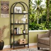 Gulches 4-Tier/5-Tier Bookshelf, Arched Bookcase Display Rack for Home Decor - 2 of 4