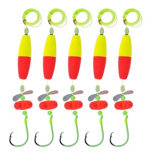 Unique Bargains Catfish Fishing Rigs Catfish Hooks Circle Hooks 10/0 Catfish Float Rigs 1 Set - 1 of 4