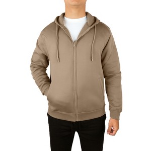 Blue Ice Men's Fleece Line Full Zip-Up Hoodie Sweatshirt - 1 of 4