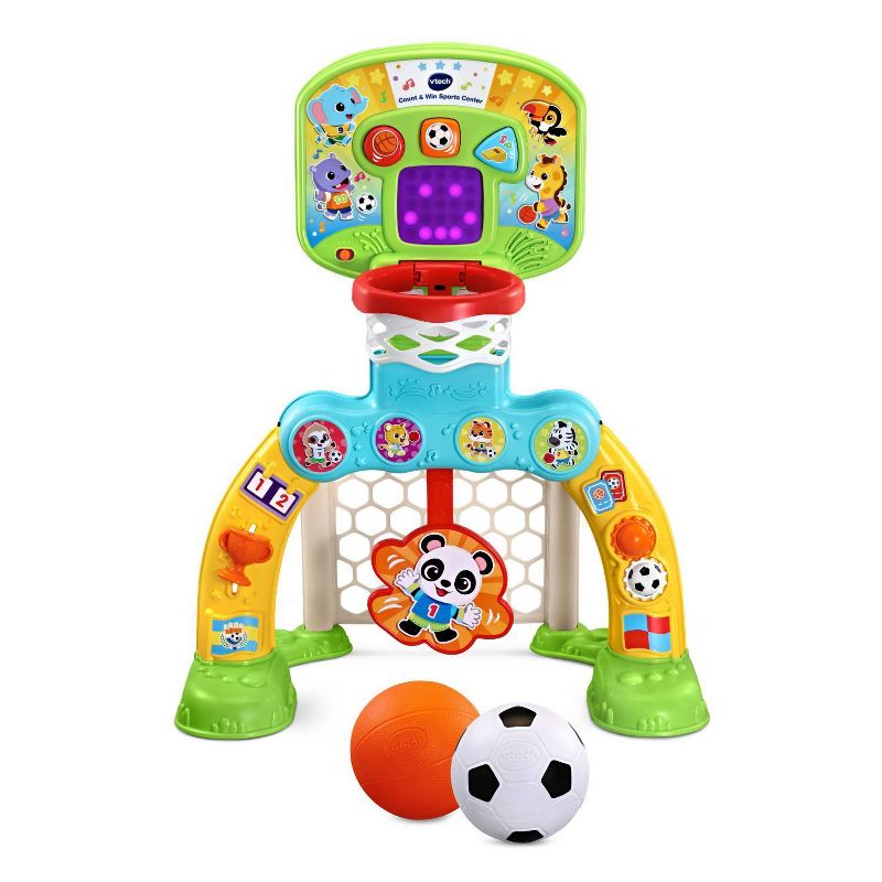 VTech Count &#38; Win Sports Center with Basketball and Soccer Ball, 1 of 15
