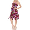 LA LEELA Women's Beachwear Summer Swim Beach Cover Ups for Swimwear Women Swimsuit Coverups for Women Cover-up Spaghetti Strap Dress 1X Red, Floral - 2 of 4