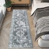 COZONY Washable Vintage Floral Distressed Low Pile Non Slip Area Rug - 3 of 4