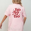 Simply Sage Market Whimsical Ho Ho Ho Front And Back Short Sleeve Tee - 2 of 4