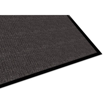 Charcoal Polypropylene Indoor Wiper Mat with Vinyl Backing, 36 x 60