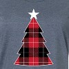 Women's - Instant Message - Buffalo Plaid Christmas Tree Graphic T-shirt Dress - 2 of 4