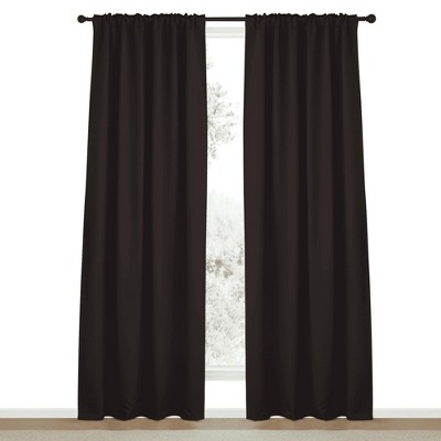 NICETOWN Backtab & Rod Pocket Blackout Thermal Curtain Panels, Set of 2