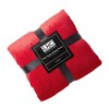 Hastings Home Oversized Poly Fleece Woven Throw - Vineyard and White - 2 of 4
