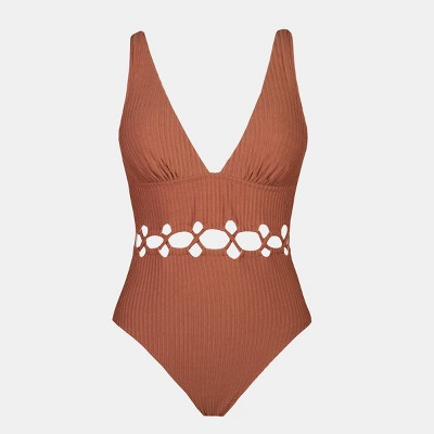 orange one piece swimsuit target