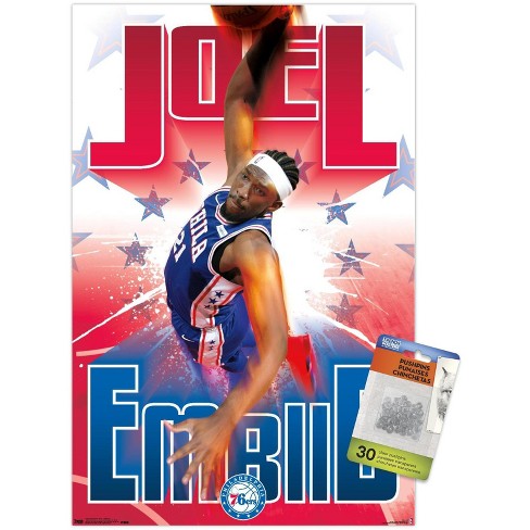 Sleep Squad Philadelphia 76ers Joel Embiid 60 x 80 Raschel Plush