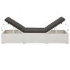 vidaXL Sunlounger Set White and Black PE rattan - 4 of 4
