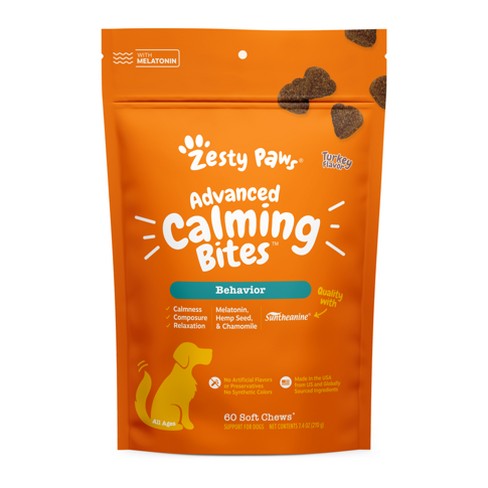 Zesty Paws Advanced Behavior Calming Soft Chews For Dogs Turkey Flavor 60ct Target