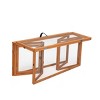 LAOTIES Folding Wooden Rabbit Cage with Run,Outdoor Portable Poultry Cage with Roof and Roosting Pole - 2 of 4