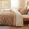 3 Pieces Boho Duvet Cover Set for All Seasons Soft Shabby Chic Embroidery Boho Bedding - 3 of 4