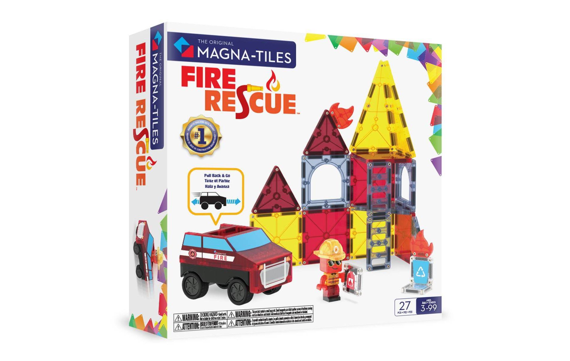 MAGNA-TILES Fire Rescue Magnetic Building Set