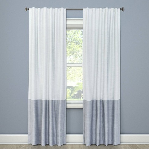 1pc Blackout Color Block Curtain Panel, What Are Light Blocking Curtains
