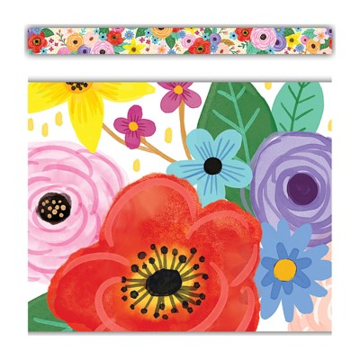 Teacher Created Resources Wildflowers Straight Border Trim, 35 Feet (Pack of 6)