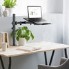 Mount-It! Laptop Desk Stand Mount | Articulating Vented Laptop Tray Mount | Adjustable Laptop Arm Mount | Single Laptop Desk Extension w/ C-Clamp - 2 of 4