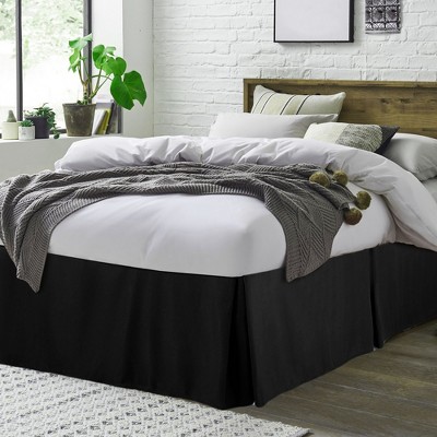 PiccoCasa Polyester Classic Pleated Tailored Styling Dust Ruffled Bed Skirts 14" 1 Pc