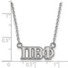 Black Bow Jewelry Sterling Silver Pi Beta Phi Greek Life Necklace 18 Inch - image 2 of 4