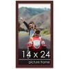 PosterPalooza | Classic Modern Brown Picture Frame - UV Acrylic, Foam Board Backing, Hanging Hardware - 3 of 4