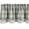 Park Designs Gray Buffalo Check Lined Valance 16"L - image 3 of 3