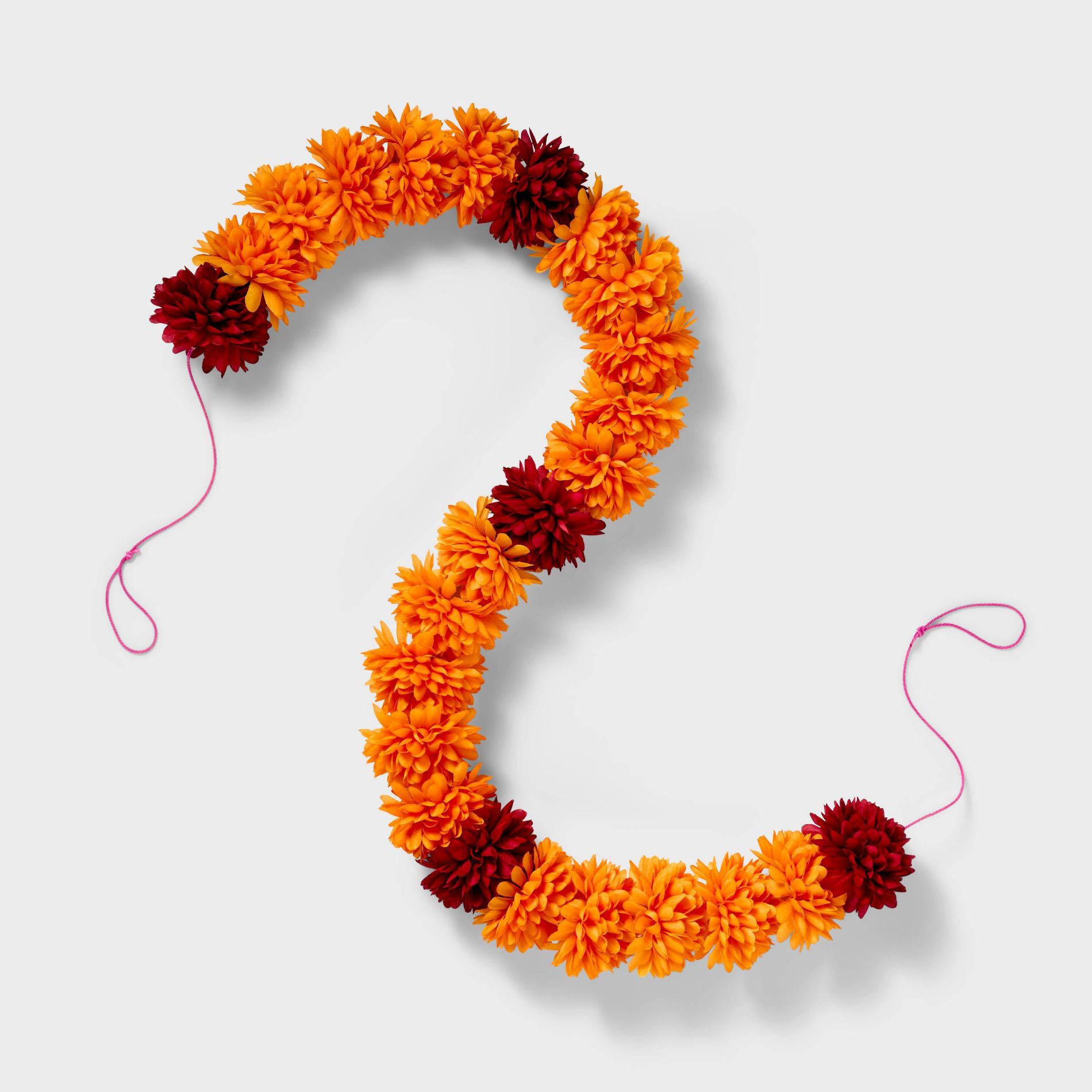 Día de Muertos 60" Faux Marigold Garland