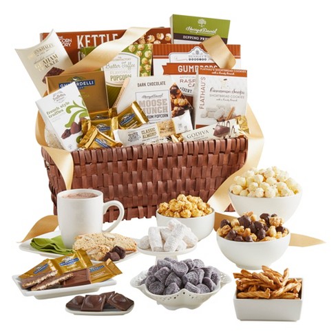  Gourmet Favorites, Coffee, Tea & Gourmet Snacks Gift basket