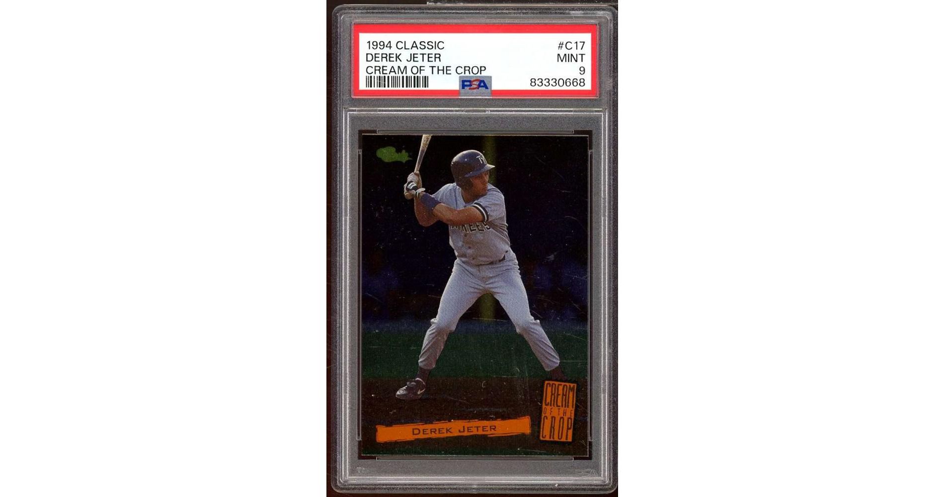 Derek Jeter Rookie Card 1994 Classic Cream Of The Crop #c17 PSA 9