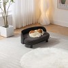 Pet Sofa,Luxury Dog Beds With Solid Wood Legs And Bent Wood Back,Dog Couch Bed,Affordable Dog Kennel,Unique Dog Beds-Cuddlewood - 2 of 4