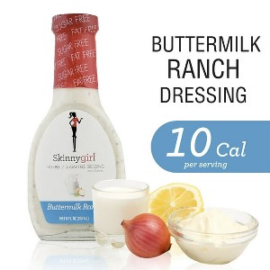 Skinnygirl, Fat-Free, Sugar-Free Buttermilk Ranch Salad Dressing, 8 fl oz (Pack of 2) - 1 of 4