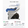 LUGGEX Underseat Carry On Luggage with Wheels, Softside Personal Item, Underseat 16 Inch, Blue Black - 3 of 4
