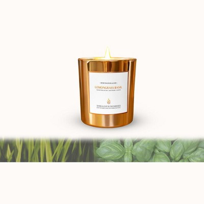Benevolence LA Premium Scented Wood Wicked Candles In Gold Glass Jar