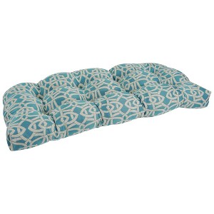 Blazing Needles, 42-inch by 19-inch U-Shaped Premium Outdoor Tufted Settee/Bench Cushion - 1 of 2