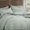 2/3 Pcs Waffle Comforter Set Soft Cotton Bedding Set Premium Cotton Cover with Polyester Fill for All Seasons - 4 of 4