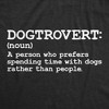 Mens Dogtrovert Definition Funny T Shirt Sarcastic Dog Lover Tee For Men - Crazy Dog Men's T Shirt - 2 of 4