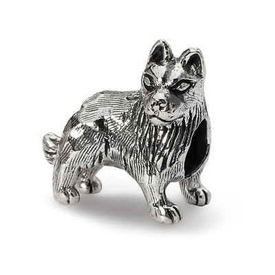 Black Bow Jewelry Sterling Silver German Shepherd Bead Charm