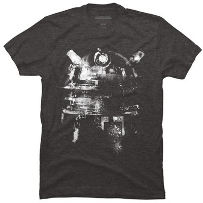 Men's Design By Humans Dalek By Zerobriant T-shirt - Charcoal Heather ...