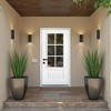 Wooakway 36"W*80"H 6-Lite Exterior Frosted Glass Prehung Front Entry Door Primed Interior Fiberglass Entrance Door - 3 of 4