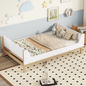 NicBex Twin Size Daybed with Storage Wooden Day Bed Frame with Book Storage Rack for Apartment and Bedrooms - 1 of 4