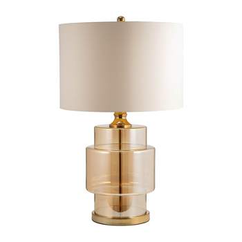 SAGEBROOK HOME 30" Lustered Glass Table Lamp Gold