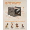 Modern Dog Crate Furniture with Charging Station & Hidden Acrylic Door ¨C Side Table for Small/Medium Dogs up to 45 lb - 4 of 4