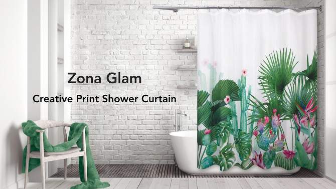 Zona Glam Shower Curtain - Allure Home Creations, 2 of 7, play video