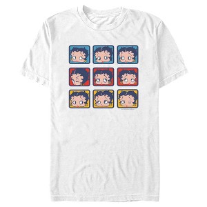 Men's Betty Boop Face Squares T-Shirt - 1 of 4