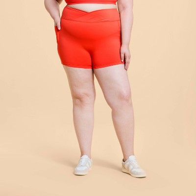 Blogilates Women's Criss Cross Scrunch Bike Shorts