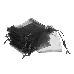 Unique Bargains Drawstring Mini Gift Candy Christmas Party Wedding Organza Bags 50 Pcs - 1 of 4