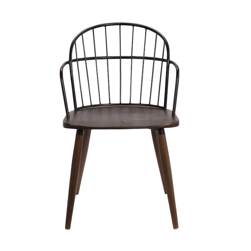 Bradley Steel Framed Side Chair - Armen Living, 3 of 8