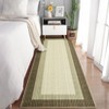 Washable Modern Bordered Rug Non Slip Low Pile Rug Soft Throw Floor Cover Abstract Foldable Indoor Carpet for Living Room Bedroom Playroom Nursery - 4 of 4