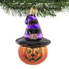 Old World Christmas 4.0 Inch Witch Pumpkin. Ornament Jack O'lantern Tree Ornaments - 3 of 3