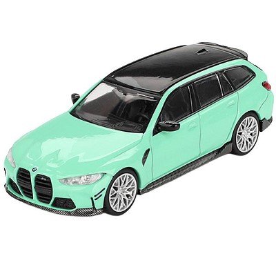 BMW M3 M Performance Touring Mint Green with Black Top Limited Edition 1/64 Diecast Model Car by Mini GT