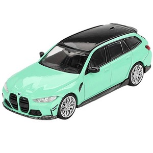 BMW M3 M Performance Touring Mint Green with Black Top Limited Edition 1/64 Diecast Model Car by Mini GT - 1 of 1